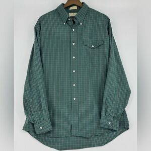 Vintage Made In USA L.L. Bean Long Sleeve Button Down Shirt Size 17.5-36 XXL